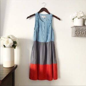 Moulinette Soeurs Colorblock Lightweight blouson style A line dress size 0